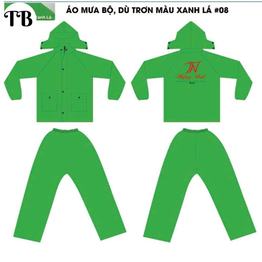 Mẫu áo mưa bộ 